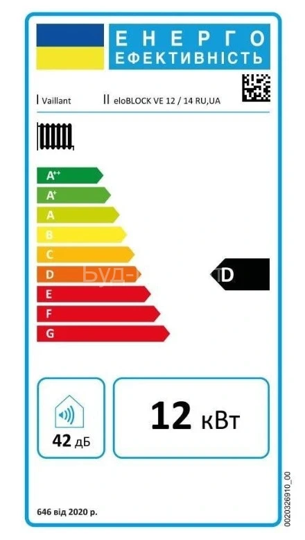 Котел електричний Vaillant eloBLOCK VE 12/14 ЕU II Котел електричний Vaillant eloBLOCK VE 12/14 ЕU II