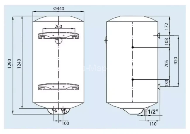 Водонагрівач LEOV LCV Comby 150 l