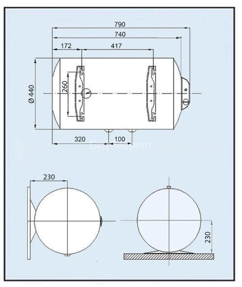 Водонагрівач LEOV LH 80 l