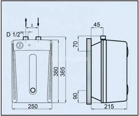Водонагрівач LEOV LUN Small 5 l