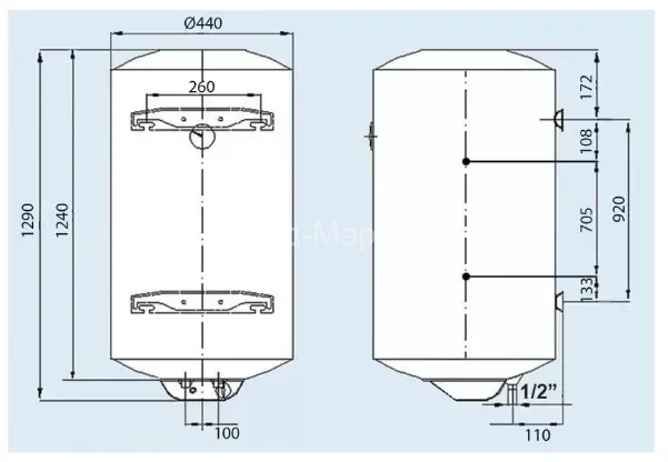 Водонагрівач LEOV LV Dry 150 l