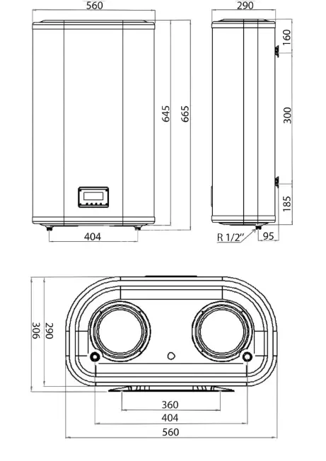 Водонагрівач LEOV LV Flat ER  50 l