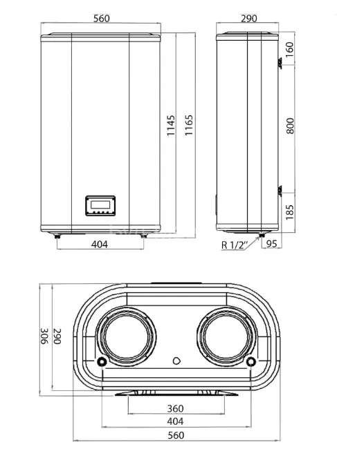 Водонагрівач LEOV LV Flat ER 100 l