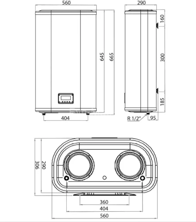 Водонагрівач LEOV LV Flat MR 50 l