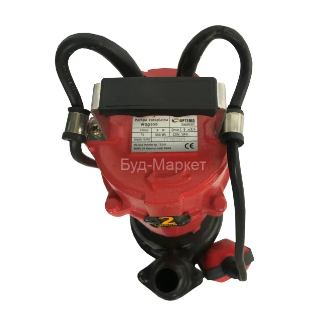 Насос фекальний з ріжучим механізмом Optima WQG 550 0,55 кВт Насос фекальний з ріжучим механізмом Optima WQG 550 0,55 кВт